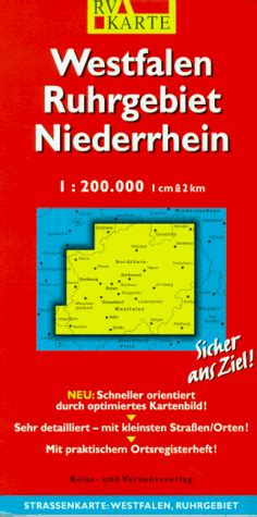 Amazon Co Jp Westfalen Ruhrgebiet Niederrhein Rv Karte