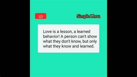 Love Quote That Inspire You In Your Whole Life Simple Lhou Youtube