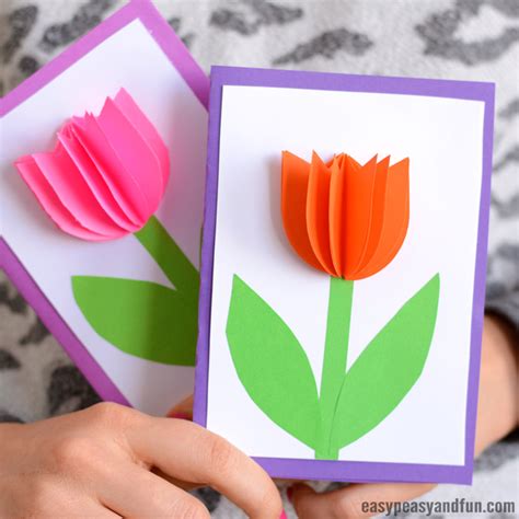 How To Make Beautiful Paper Tulip Flowers Diy Mother S Day Craft Best Flower Site