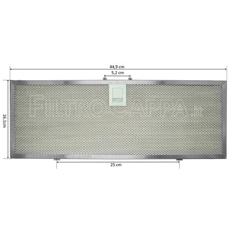 Filtro Metallico Per Cappa Falmec Misure 44 9 X 16 1 Cm