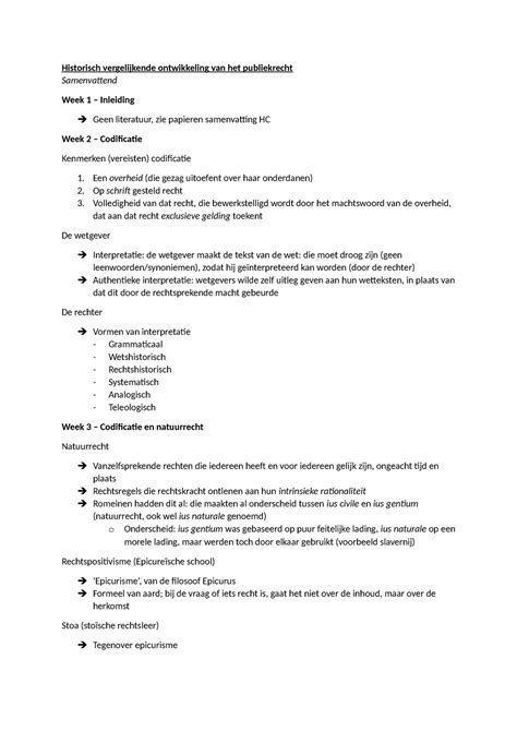 Hopubl Samenvattend Samenvatting Historische Ontwikkeling Van Het