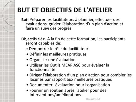 Ppt But Et Objectifs De L Atelier Powerpoint Presentation Free