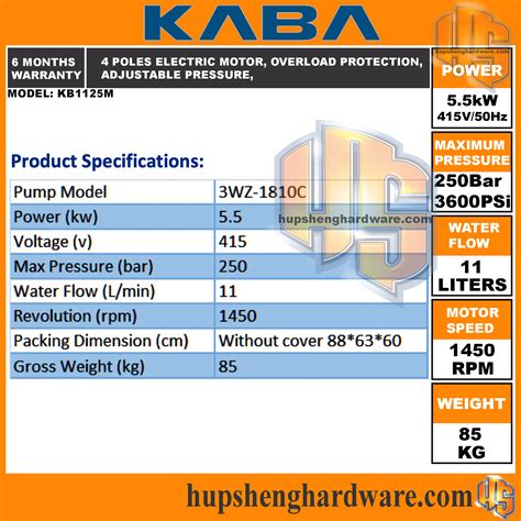 KABA KB1125M Is A Heavy Duty High Pressure Cleaner