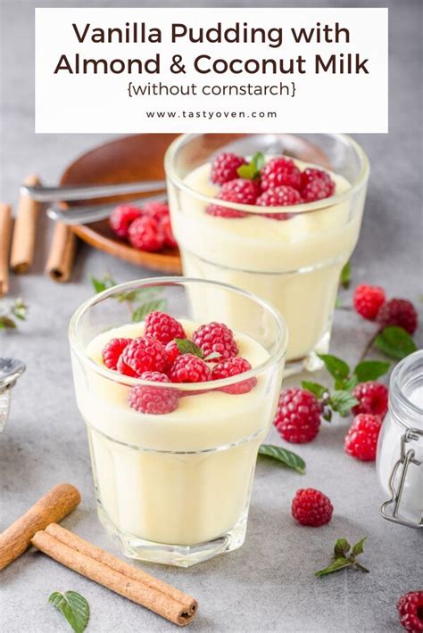 Vanilla Almond Milk Pudding Recipe Almond Milk Pudding Coconut Milk Pudding Homemade