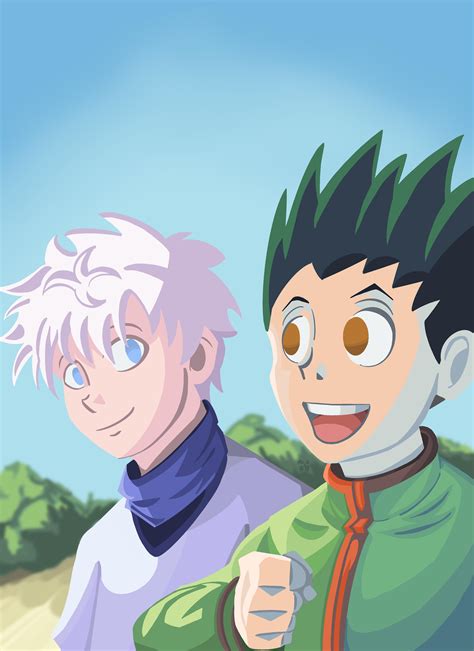 Killua and Gon fanart by me : r/HunterXHunter