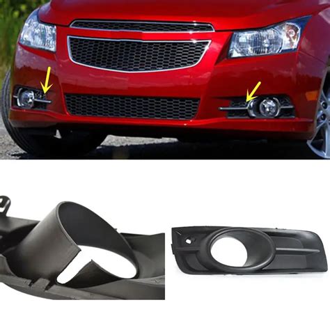 2pcs Housing Assembly Front Fog Lamp Cover No Bulb For Chevrolet Cruze