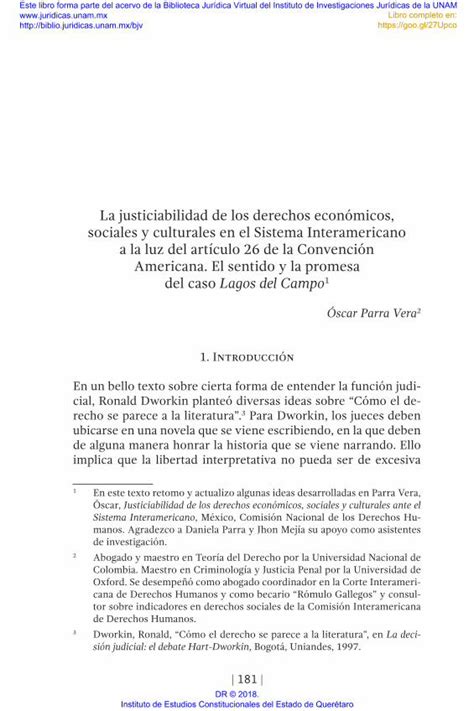 PDF La justiciabilidad de los derechos económicos tos