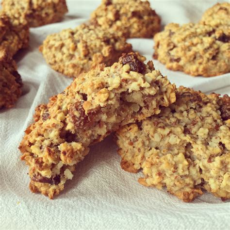 Biscuits Avoine Amandes Aux Raisins Secs Raisins Secs Alimentation