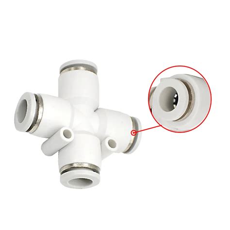 Pza Pipe Fittings Plastic Quick Connector Push In One Touch Type Push