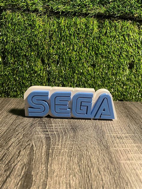 3D Printed Sega Logo sega Logo Decor Retro Console Holder - Etsy