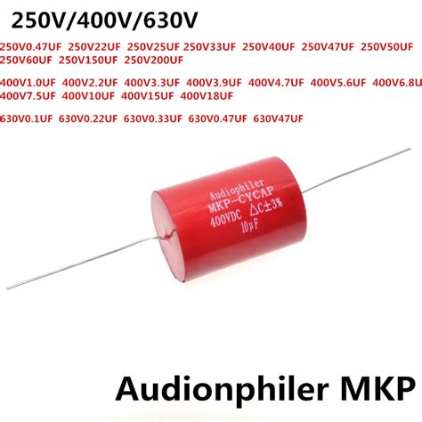 Audiophiler Axial Mkp Capacitor Audio 250v 400v 630v 10uf 400v 0 1uf 0