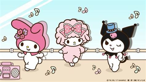 Melody Piano Et Kuromi Walpaper Hello Kitty Hello Kitty Pictures My Melody Wallpaper