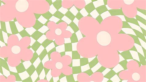 Pink And Green Wallpaper Checker Wallpaper Cute Laptop Wallpaper