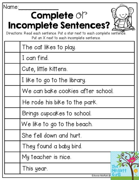 Grade Unscramble Sentence Worksheets