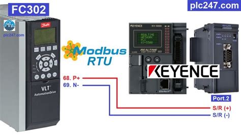 Plc Keyence Modbus Rtu Danfoss Fc Tutorial Plc