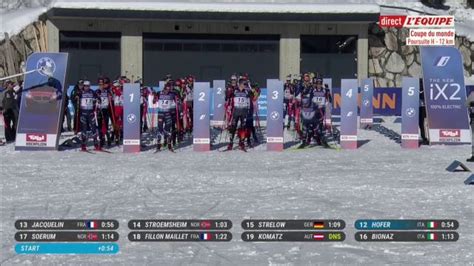 Biathlon Coupe Du Monde Le Replay De La Poursuite Messieurs D