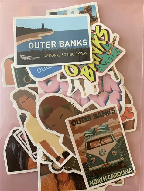 Outer Banks Stickers Outer Banks Sticker Packs 25 Or 50pck Etsy Uk