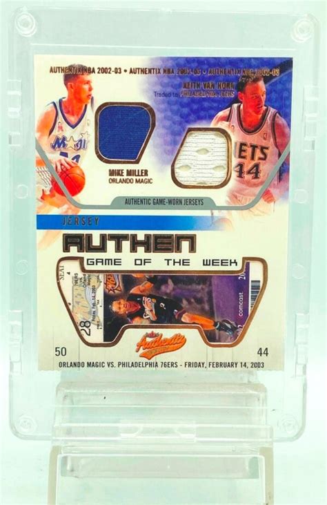 Vintage Fleer Jersey Authentik Gold Multi Player Mike Miller