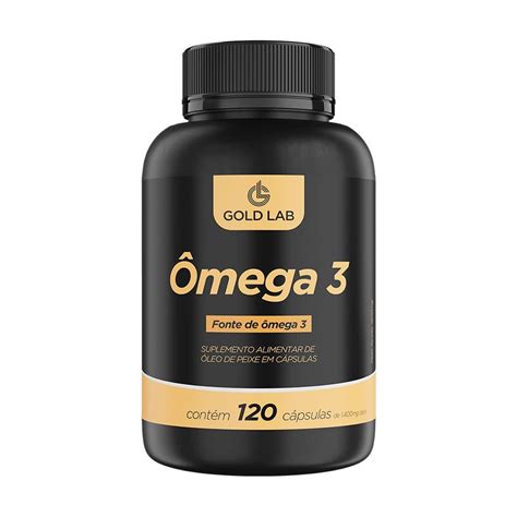 Ômega 3 1000mg 120 Capsulas Gold Lab Central Manipulados