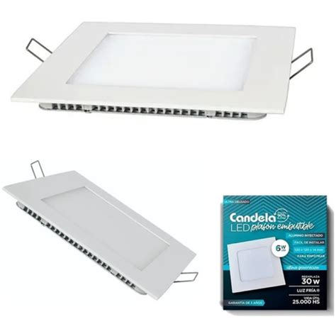 Plafon Led Candela W Frio Para Embutir Daz Importadora