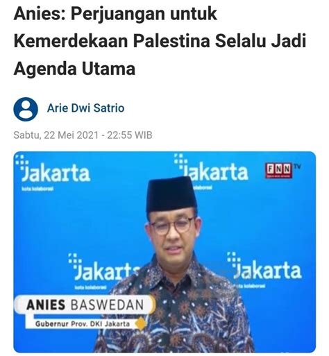 Anies 5 Tahun Tugas Di Jakarta Ada Bukti Saya Pakai Politik Identitas