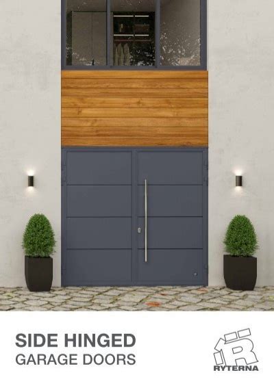 Side hinged garage doors