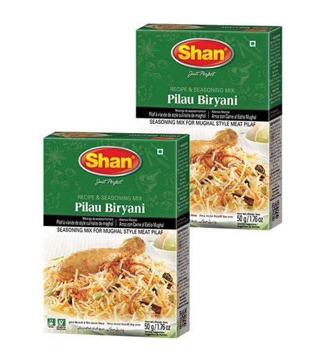 Pilau Biryani Seasoning Mix 50g Spice Packets For Mughal Meat Pilaf Pack Of 2