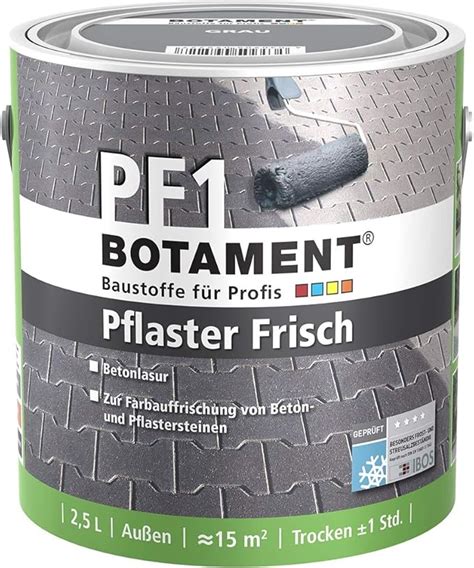 Botament PF 1 Pflaster Frisch Beton Mörtelzusätze Grau Amazon de