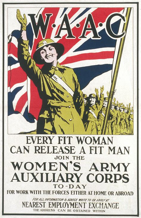 Recruitment Poster For The Womens Army Auxiliary Corps During The