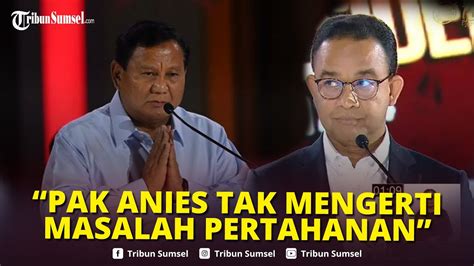 Prabowo Tantang Anies Sebut Profesor Tak Pantas Bicara Menyesatkan Tak