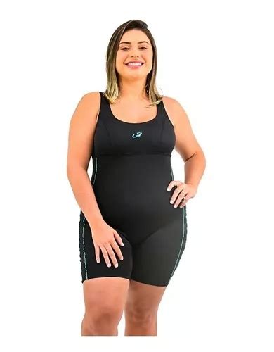 Maio Macaquinho Plus Size Hidroginastica E Nataçao Helanca Frete grátis