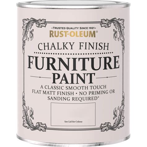 Rust Oleum Chalky Furniture Paint Flint 750ml