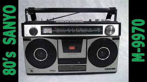 80s Sanyo Fmam Stereo Cassette Recorder M9970 Boombox Youtube