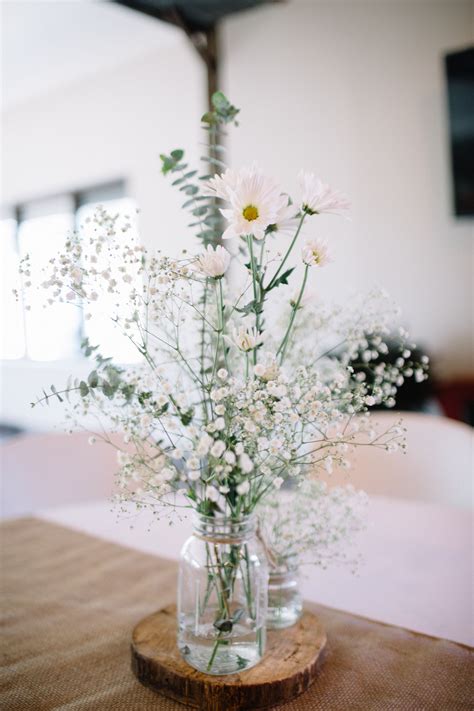 Rustic Wedding Centerpieces Babys Breath Centerpiece Wedding Baby S