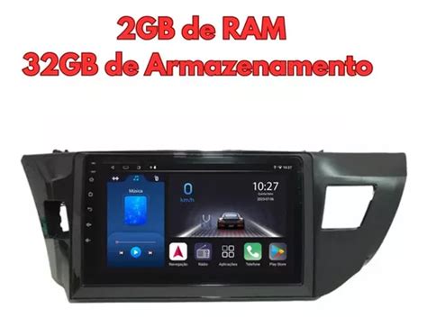 Kit Multimídia Corolla Gli 9pol Octacore 2 32gb Carplay 4g