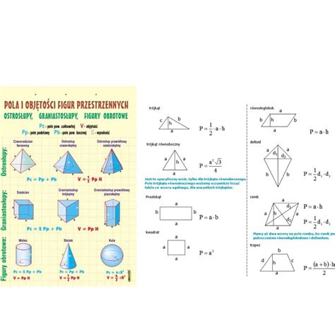 Potrzebuj Wzor W Na Obliczanie Powierzchni I Obj To Ci Figur Klasa