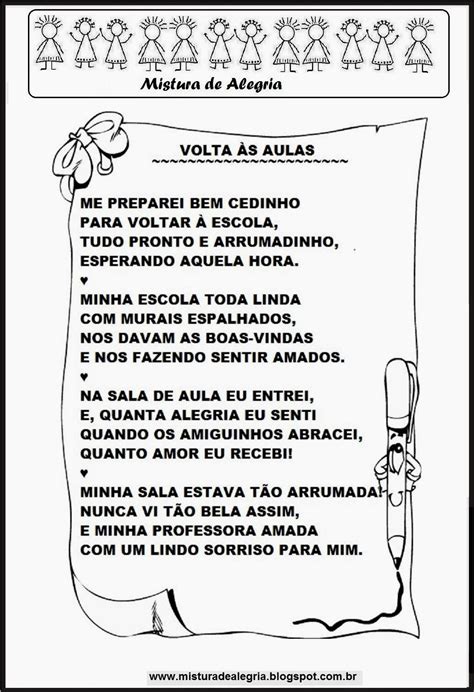 Poema De Volta S Aulas Revoeduca