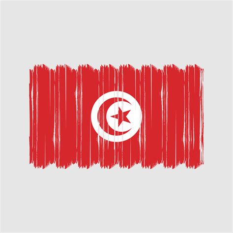 Tunisia Flag Brush Vector. National Flag Brush Vector Design 11480684 ...