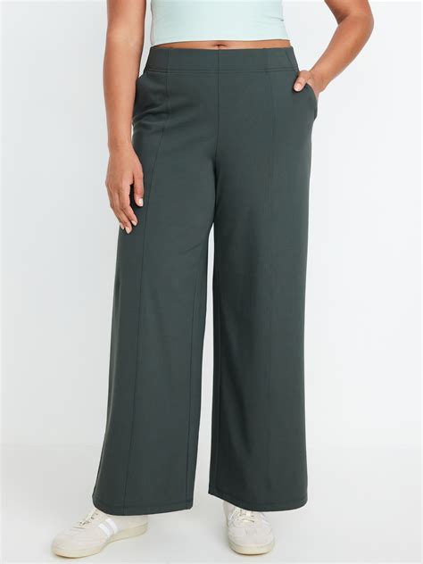 High Waisted PowerSoft Trouser Pants Old Navy