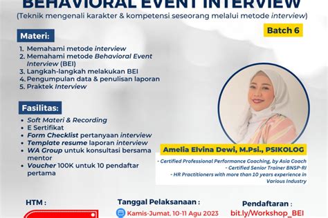 Behavioral Event Interview Batch Kelas Hr