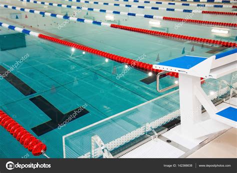 Lanes Of A Competition Swimming Pool Stock Photo By ©grigorenko 142366638