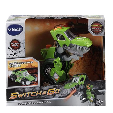 VTech - Switch and Go - Drex, le super T-Rex, édition française | Fr ...