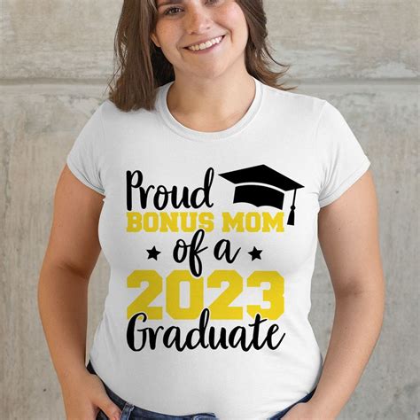 Proud Bonus Mom Of A 2023 Graduate Bonus Mom Svg Graduation Etsy