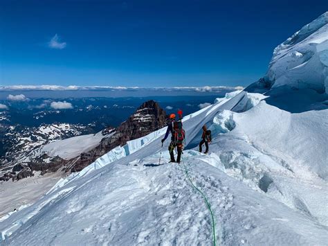 Mt Rainier Summit Via Emmons Glacier 7520 Pic Is From Descent R