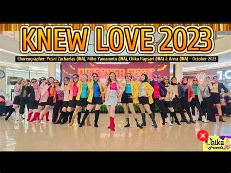 Knew Love Line Dance Demo By Chika Friends Mcc Class Youtube