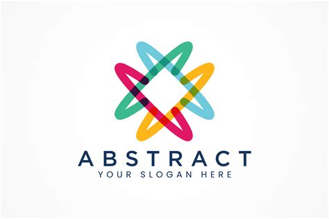 Colorful Abstract Ribbon Logo Template 6898861 Vector Art At Vecteezy