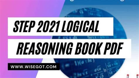 Step Mdcat Logical Reasoning Test And Wisegot