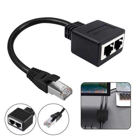 Ethernet Splitter Ethernet Socket Connector High-speed Ethernet Cable ...