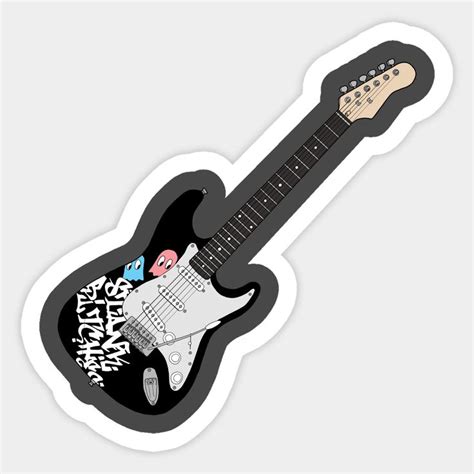 Guitar By Redhotpeppers Guitar Stickers Music Stickers Cool Stickers