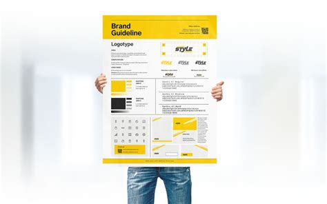 DIN A3 Brand Identity Guideline Poster Design